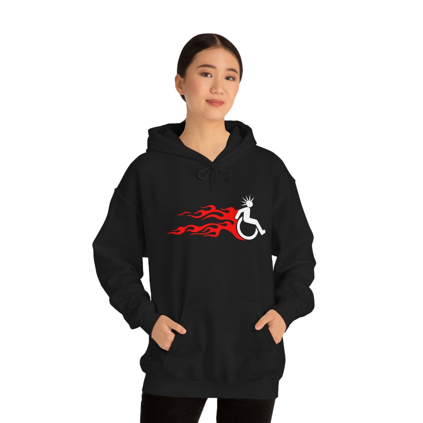 WHEELCHARIOT 2 (Flamer) Unisex Heavy Blend™ Hooded Sweatshirt