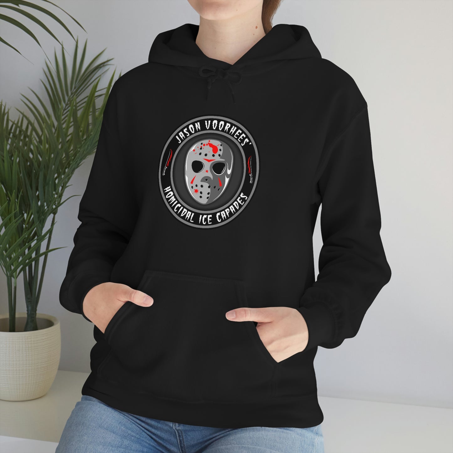 JASON VOORHEES’ - HOMICIDAL ICE CAPADES Unisex Heavy Blend™ Hooded Sweatshirt