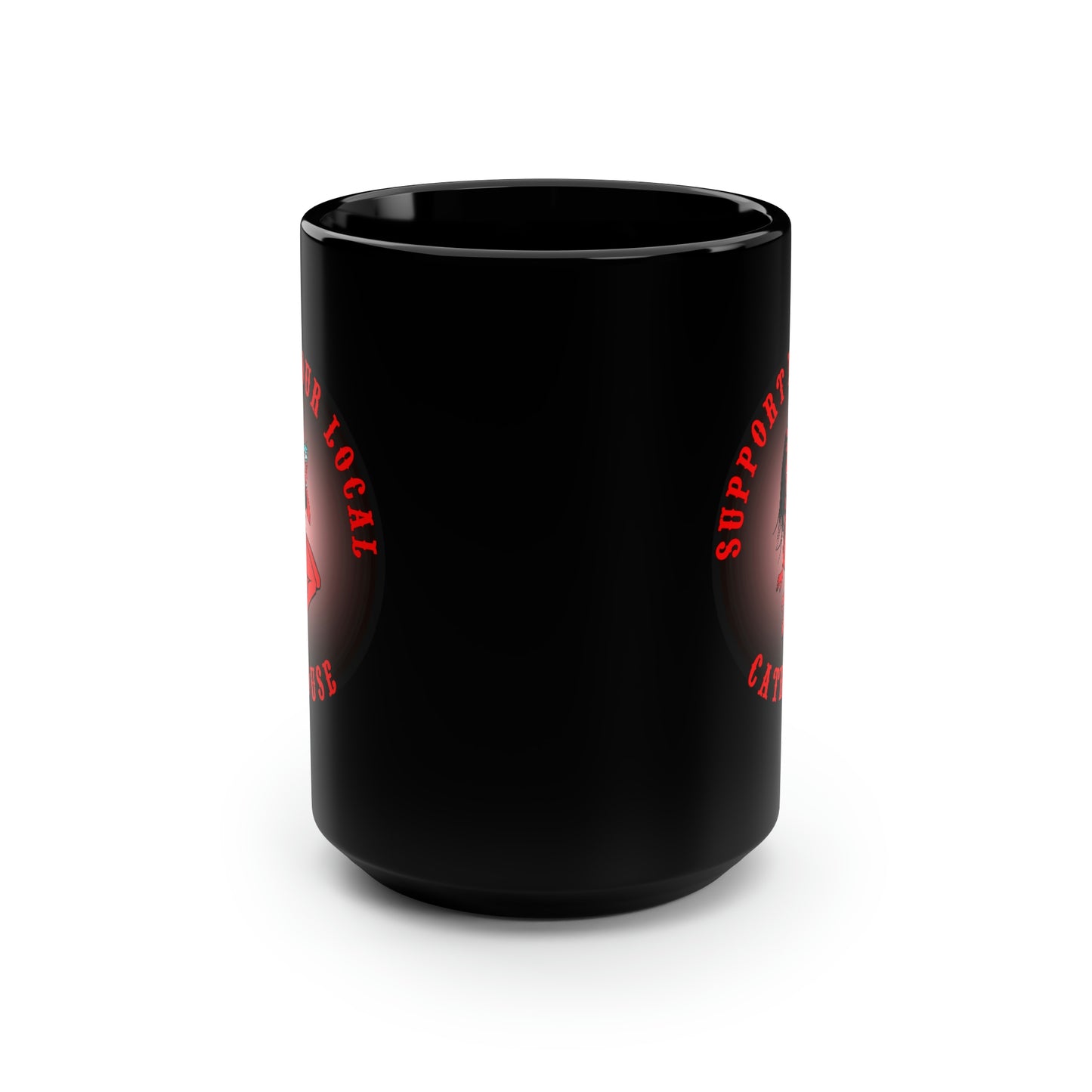 CATHOUSE 1 Black Mug, 15oz