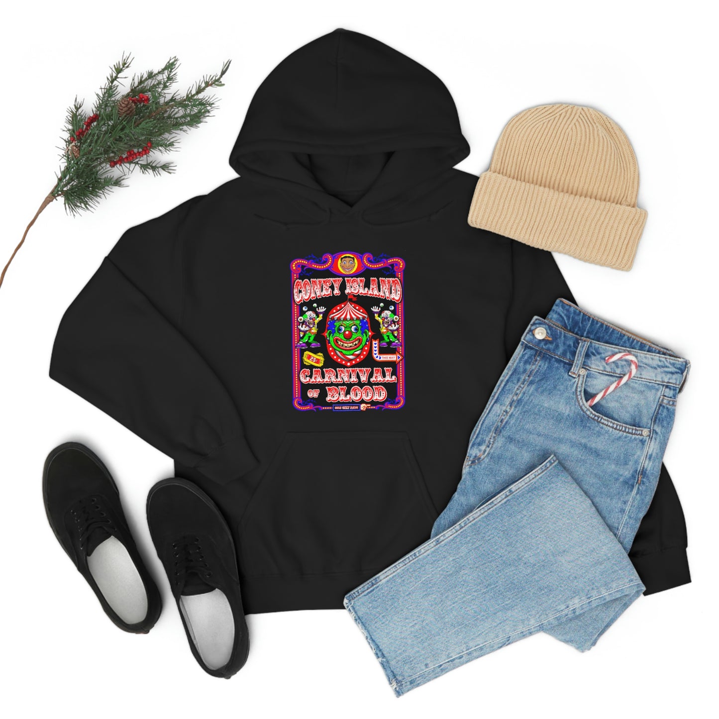 CONEY ISLAND 3 (CARNIVAL OF BLOOD) Unisex Heavy Blend™ Hooded Sweatshirt