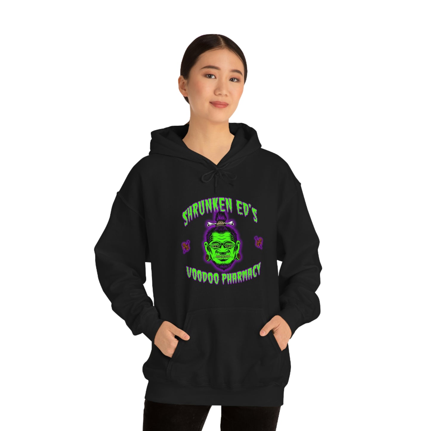 SHRUNKEN ED'S VOODOO PHARMACY Unisex Heavy Blend™ Hooded Sweatshirt