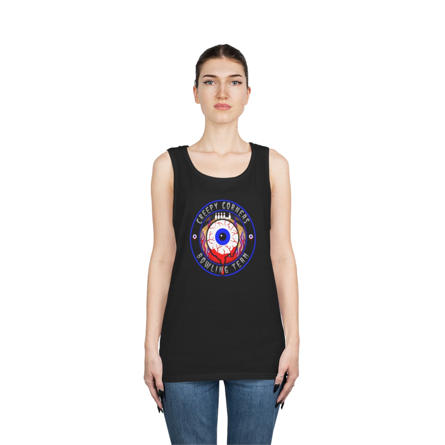 CREEPY CORNEAS - BOWLING TEAM Unisex Heavy Cotton Tank Top