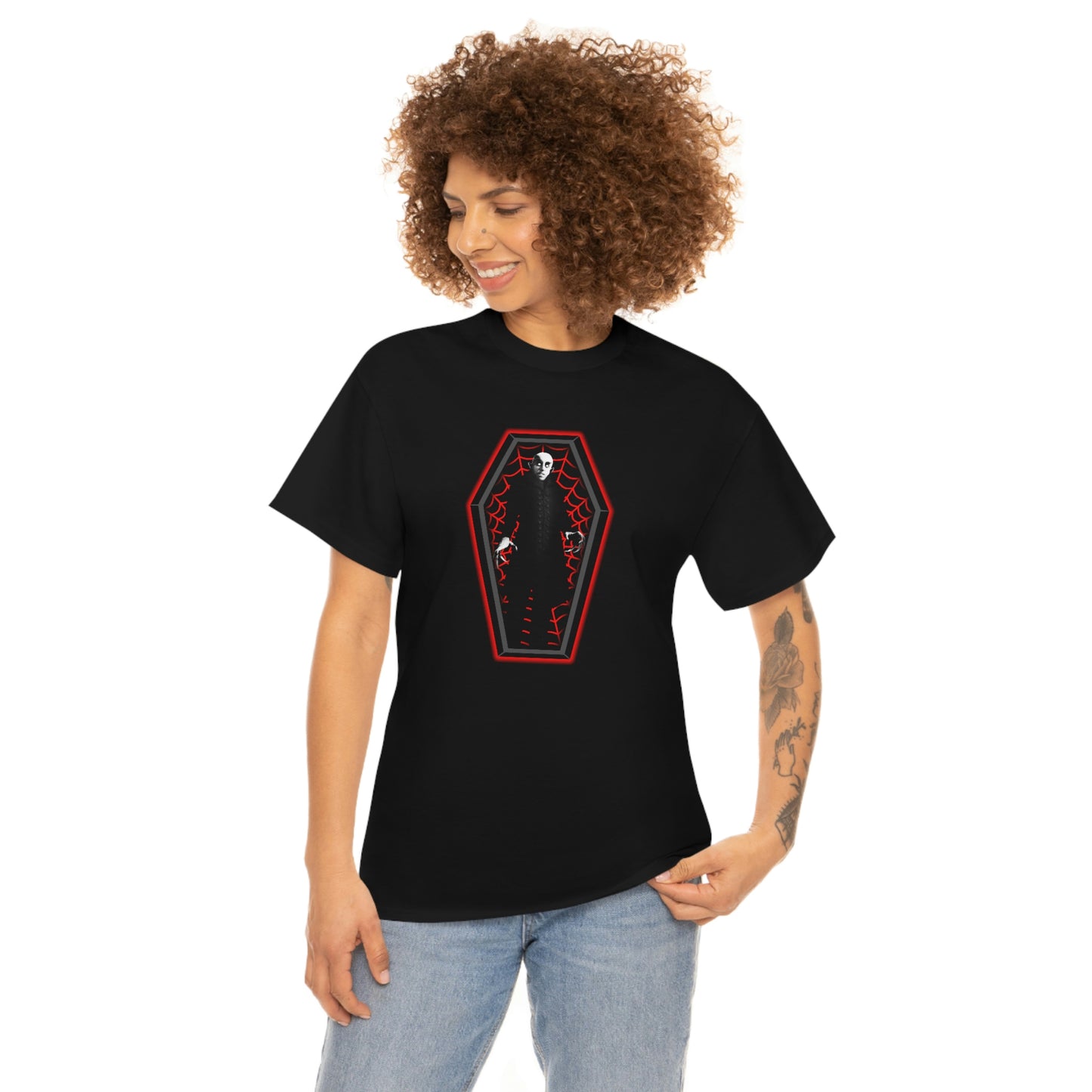 COFFIN MUGSHOT 4 (NOSFERATU) Unisex Heavy Cotton Tee