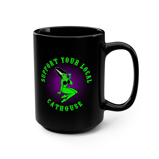 CATHOUSE 2 Black Mug, 15oz