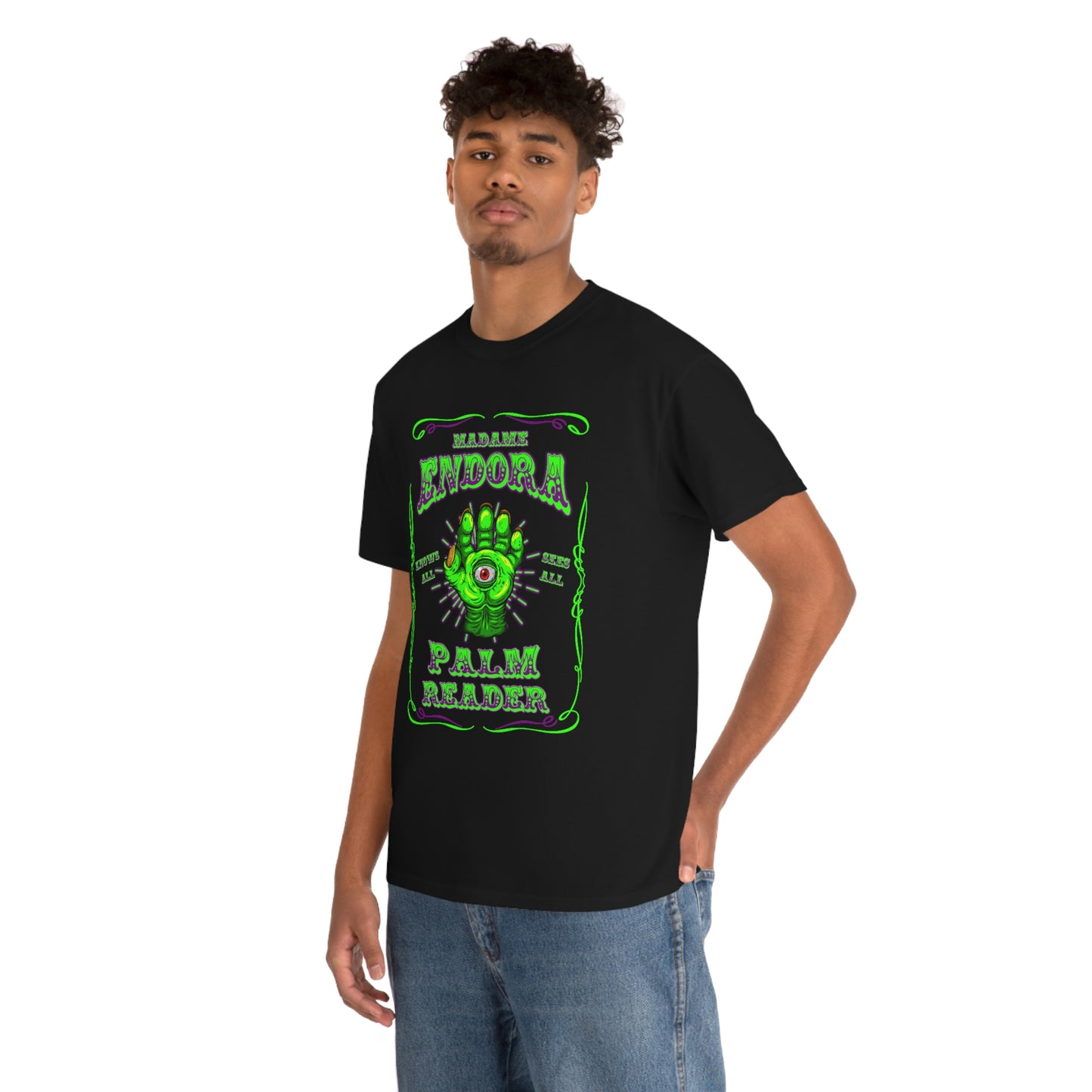 MADAME ENDORA - PALM READER Unisex Heavy Cotton Tee