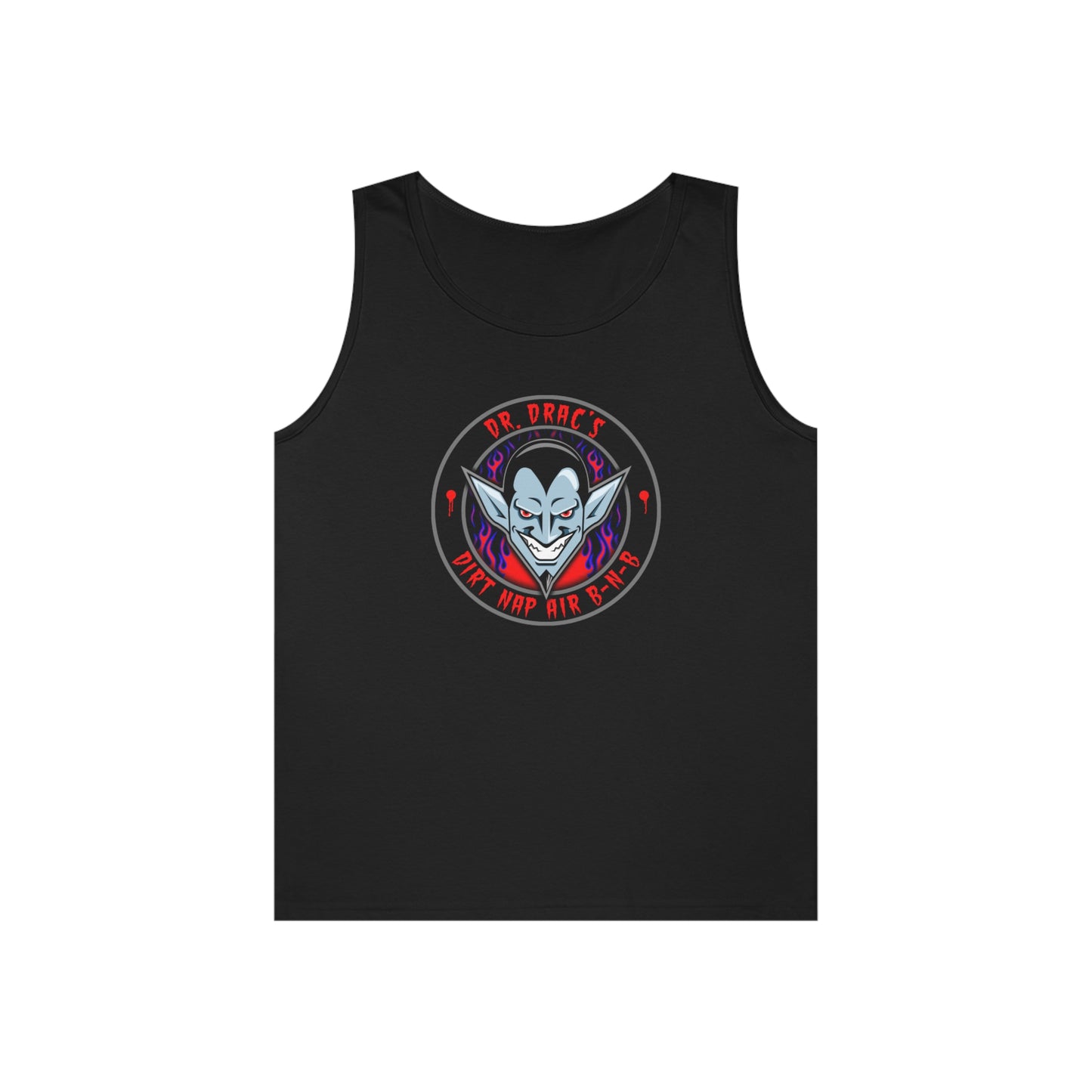 DR DRAC - DIRT NAP AIR BNB Unisex Heavy Cotton Tank Top