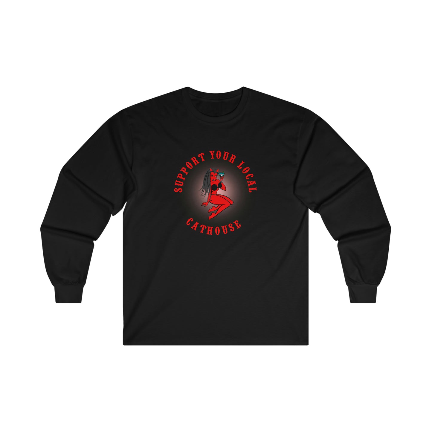 CATHOUSE 1 Ultra Cotton Long Sleeve Tee