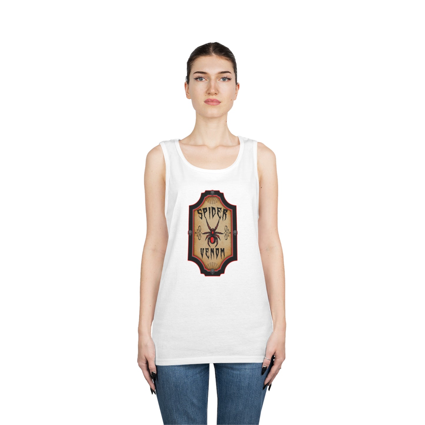 WITCHERY POTIONS 4 (SPIDER VENOM)  Unisex Heavy Cotton Tank Top