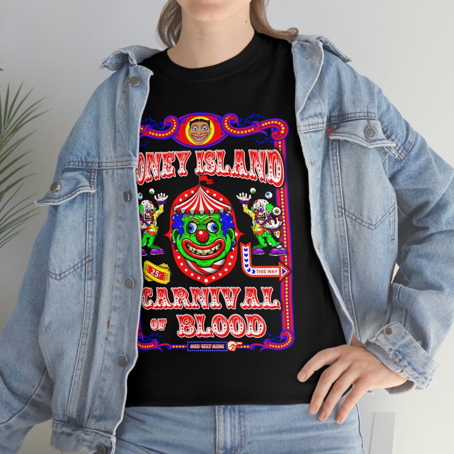 CONEY ISLAND 3 (CARNIVAL OF BLOOD) Unisex Heavy Cotton Tee