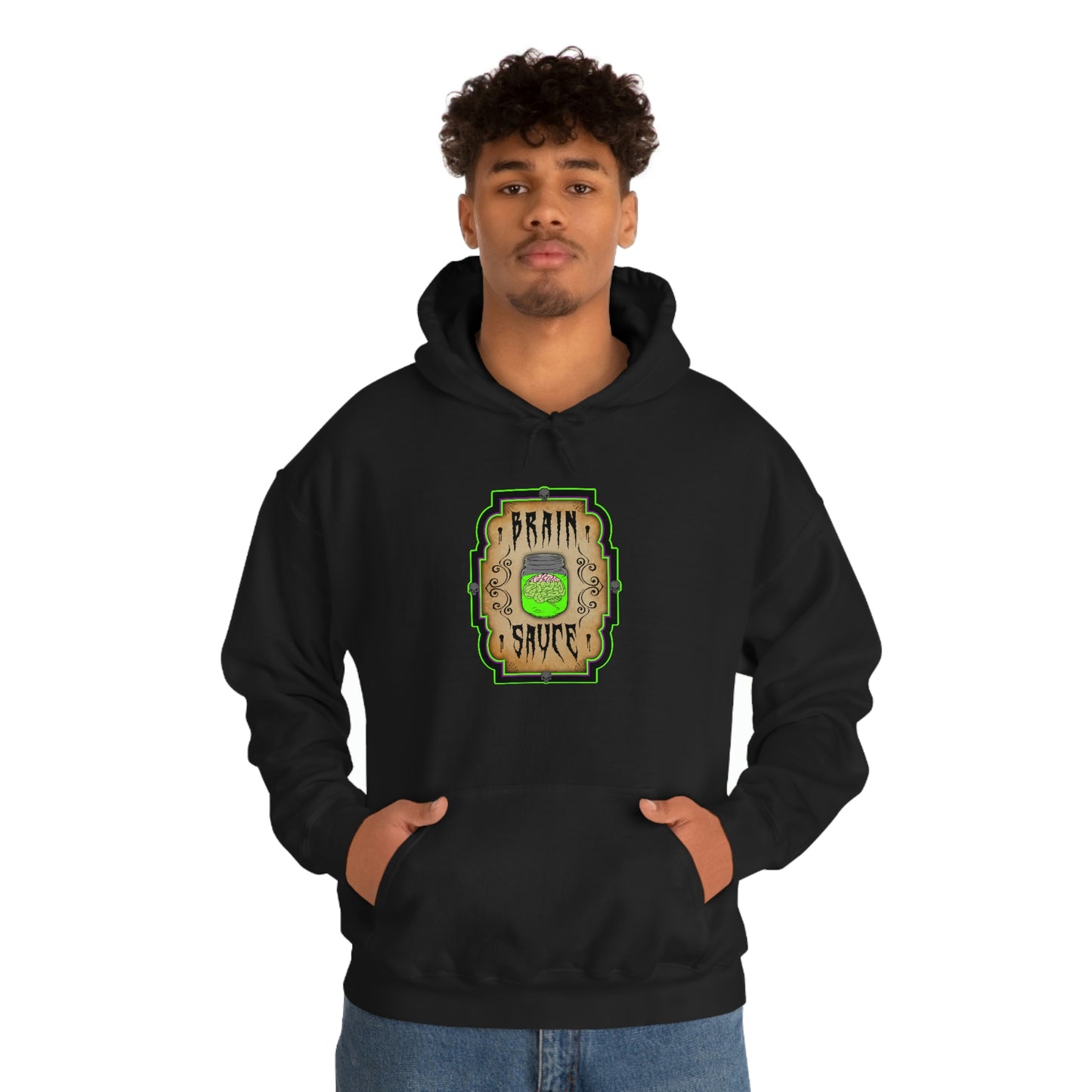 WITCHERY POTIONS 5 (BRAIN SAUCE) Unisex Heavy Blend™ Hooded Sweatshirt