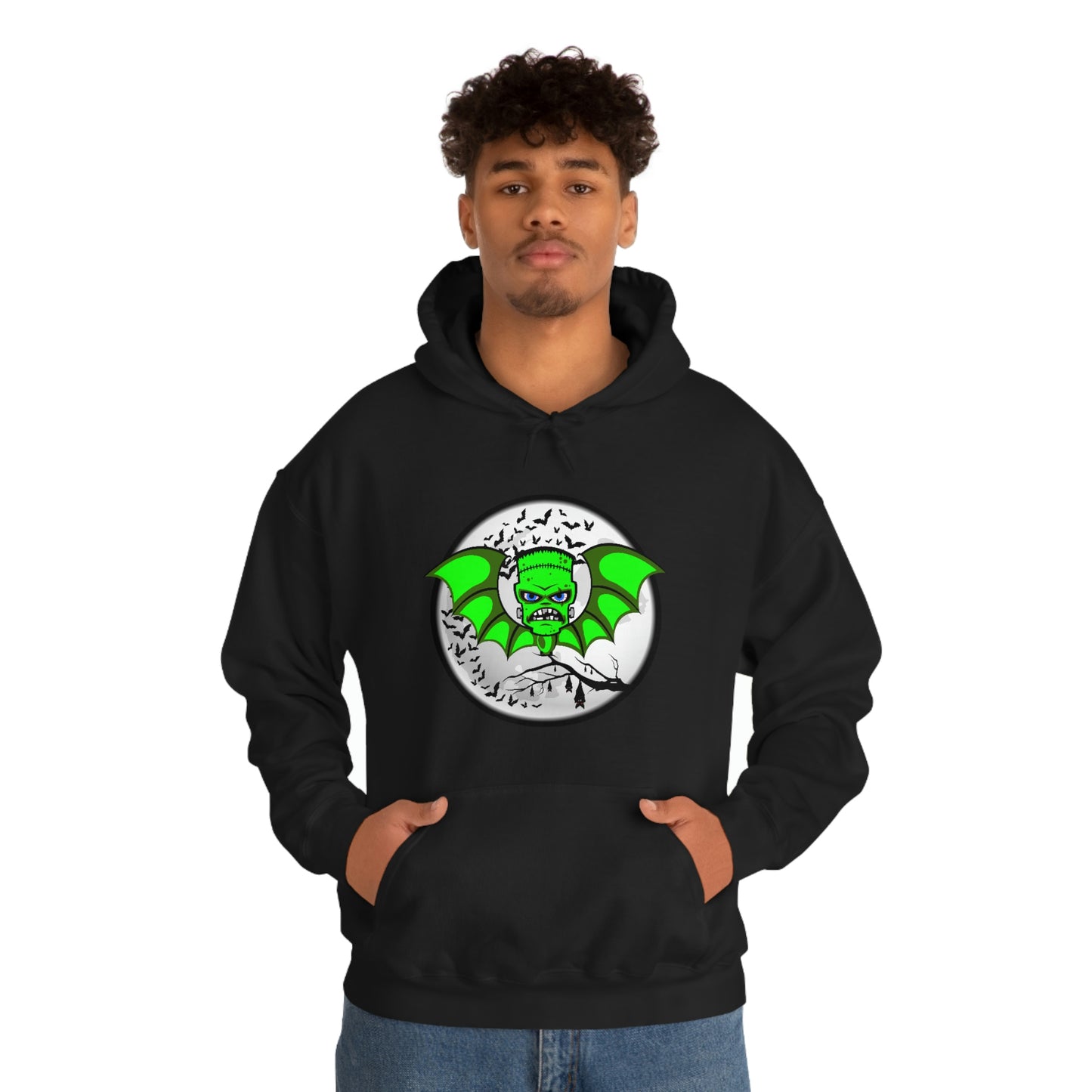 BATMONSTER (Frankie) Unisex Heavy Blend™ Hooded Sweatshirt