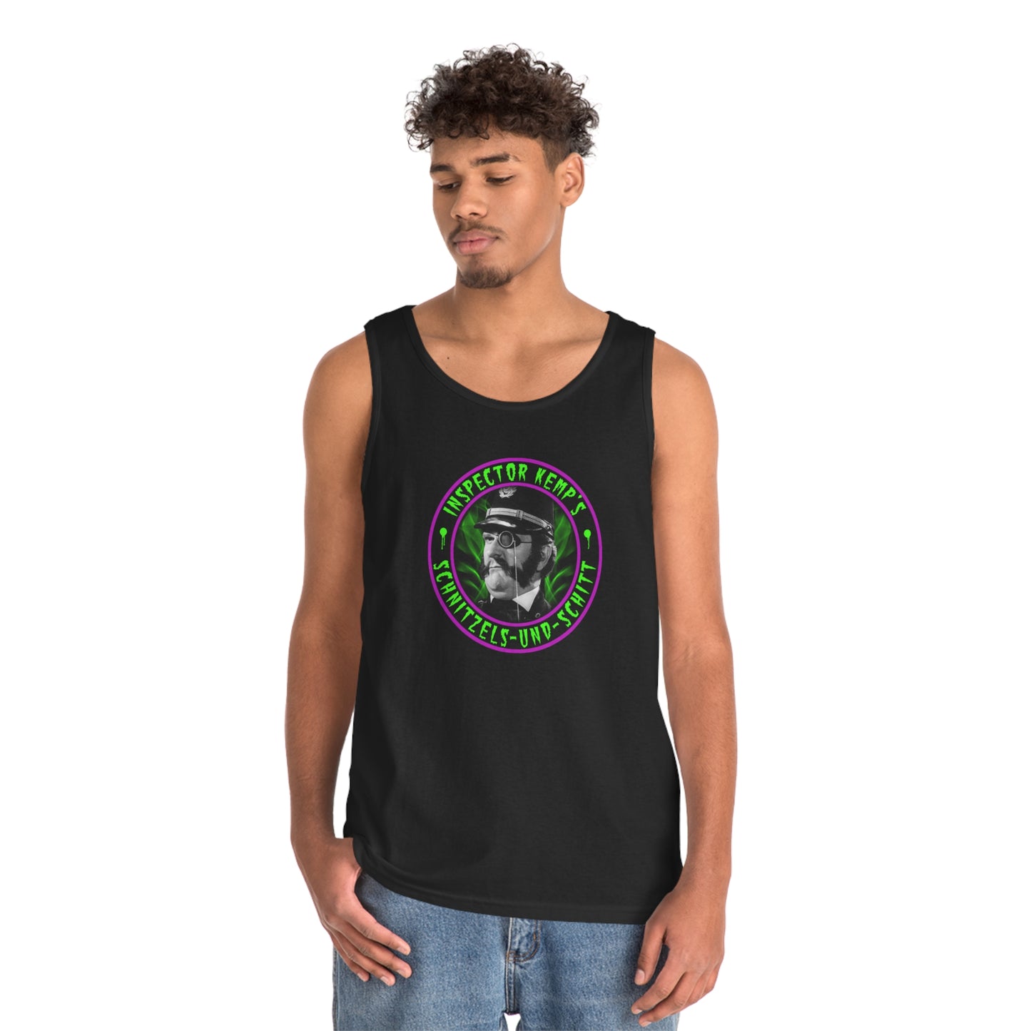 INSPECTOR KEMP - SCHNITZELS UND SCHITT Unisex Heavy Cotton Tank Top