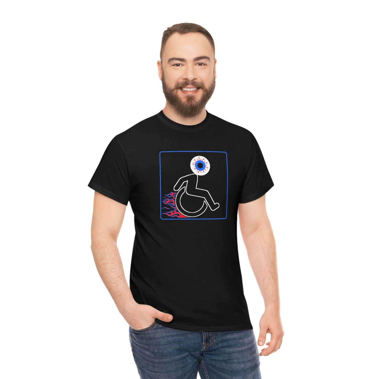 WHEELCHARIOT 12 (Eyeball) Unisex Heavy Cotton Tee