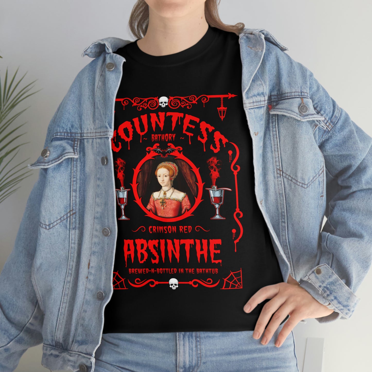 ABSINTHE MONSTERS (COUNTESS BATHORY) Unisex Heavy Cotton Tee