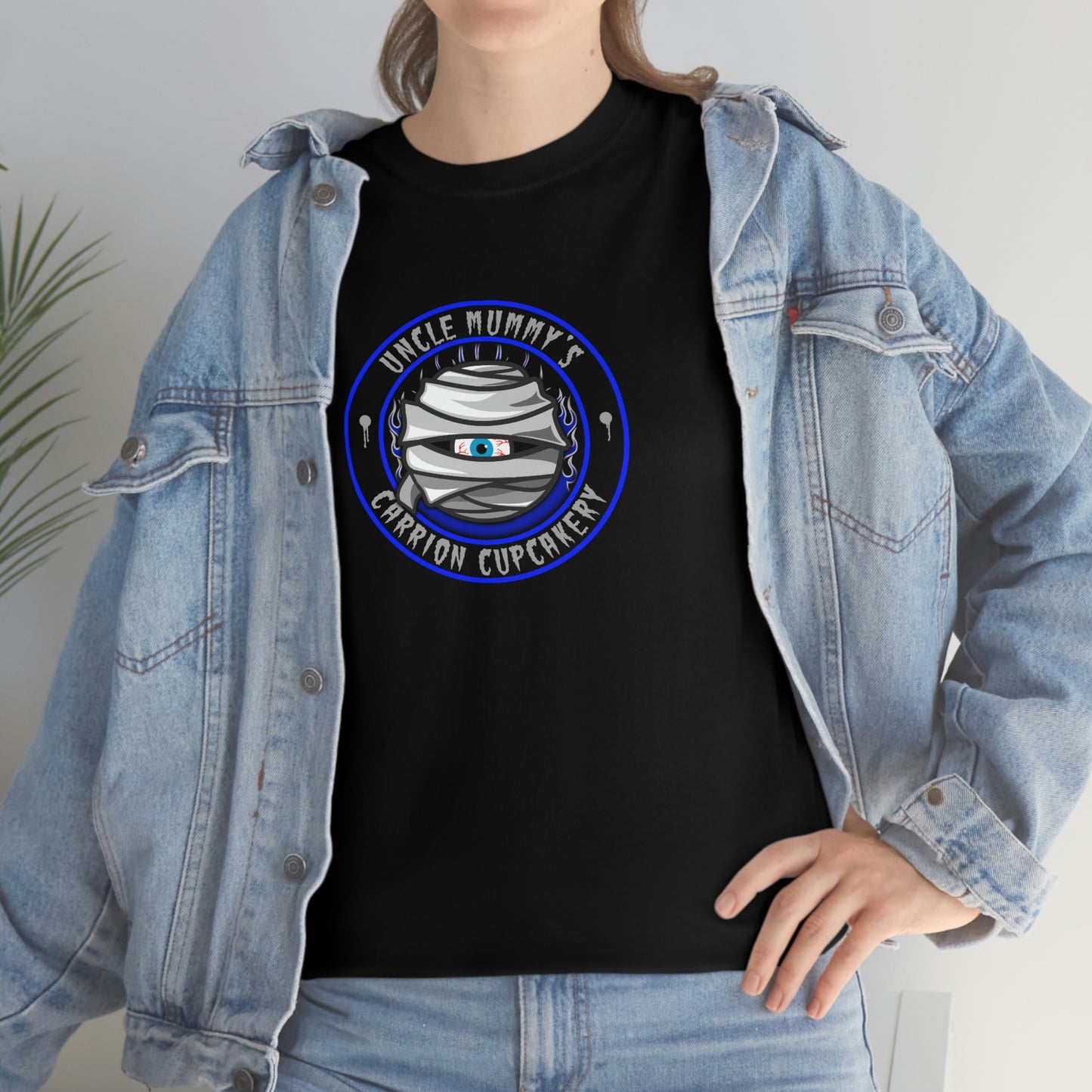UNCLE MUMMY - CARRION CUPCAKERY Unisex Heavy Cotton Tee
