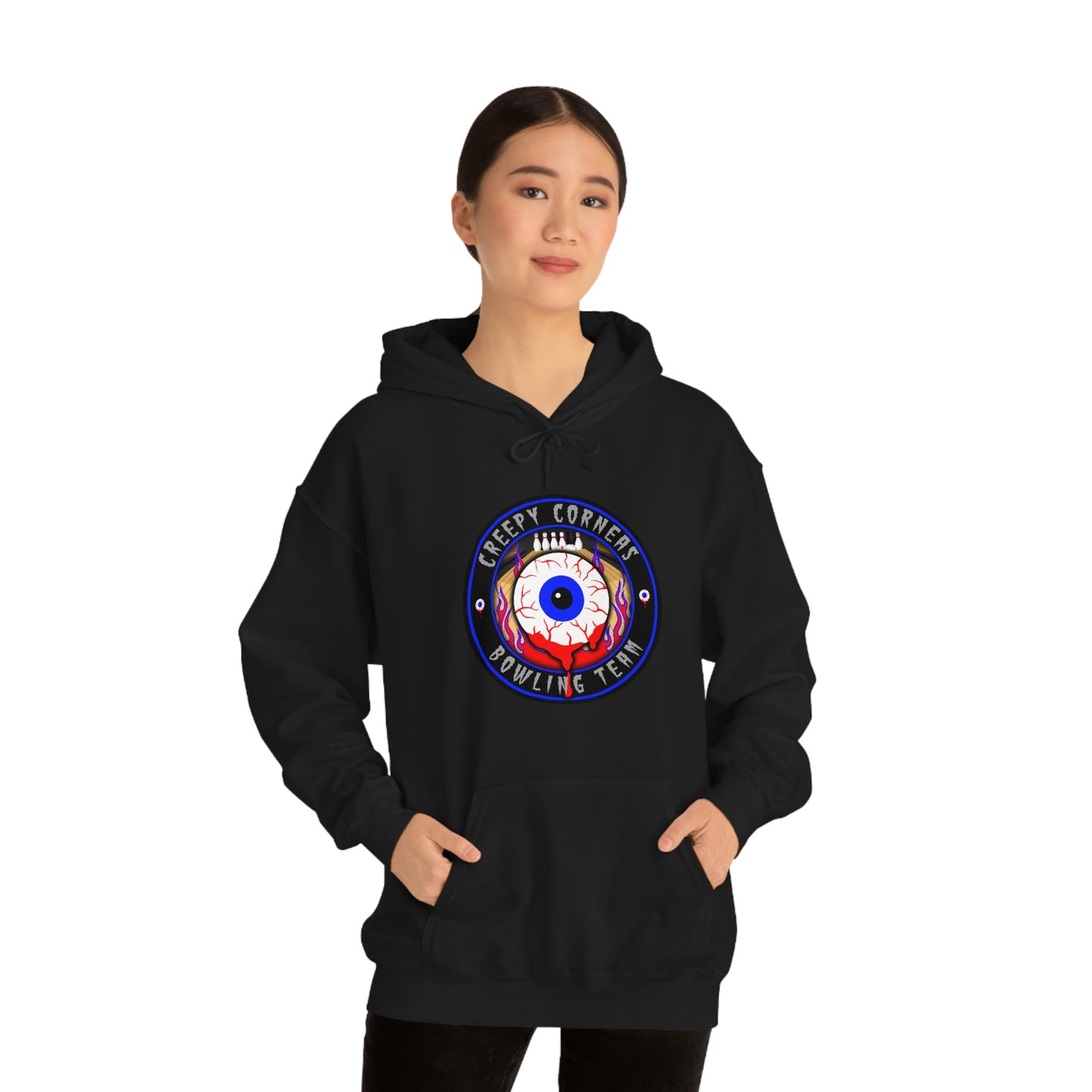 CREEPY CORNEAS - BOWLING TEAM Unisex Heavy Blend™ Hooded Sweatshirt