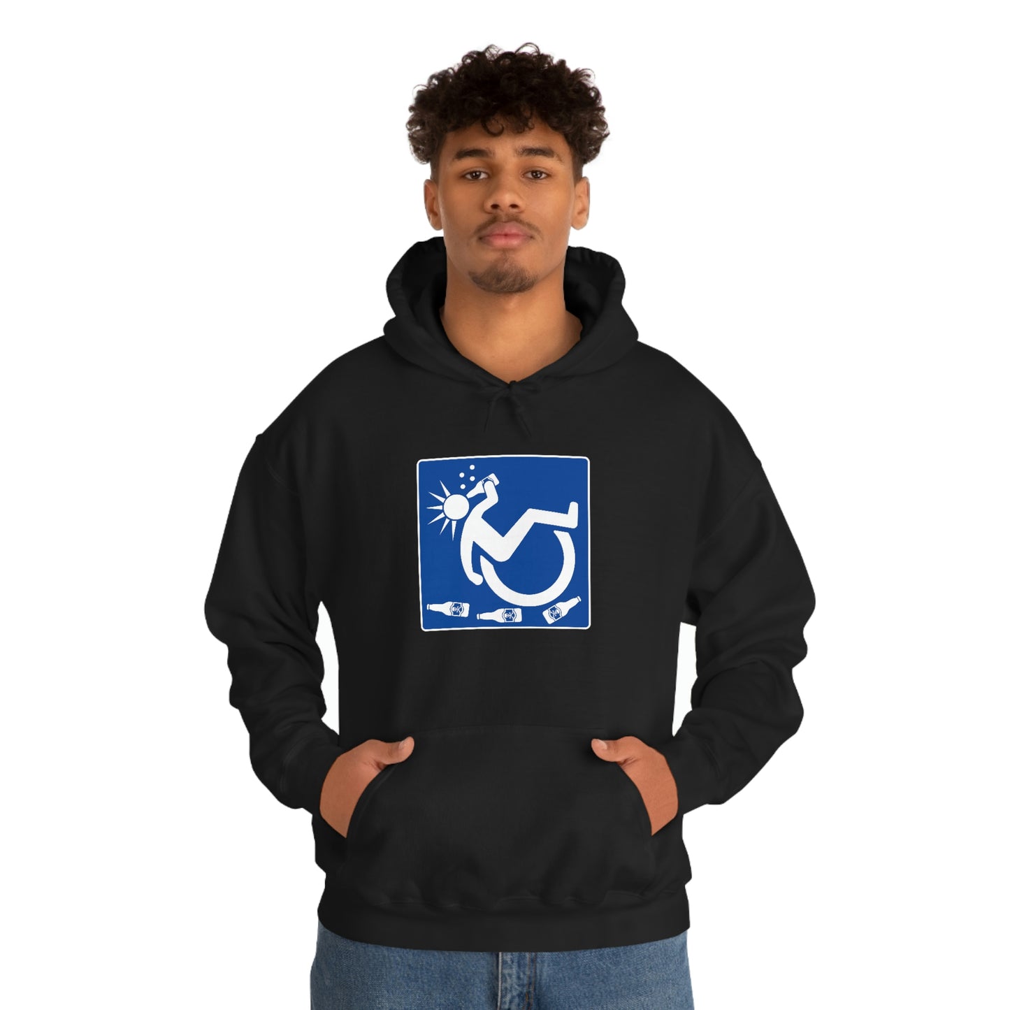 WHEELCHARIOT 1 (Beer) Unisex Heavy Blend™ Hooded Sweatshirt