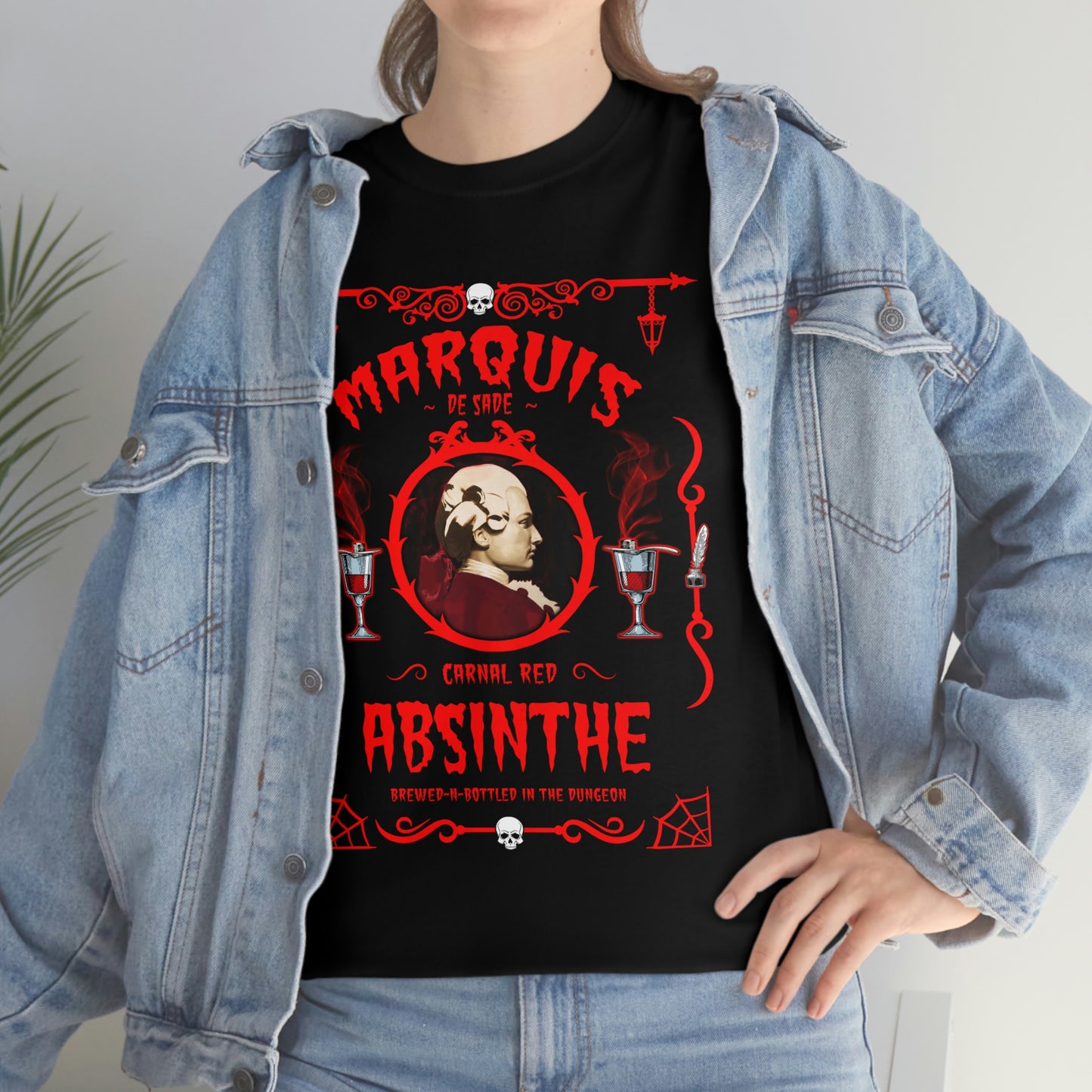 ABSINTHE MONSTERS (MARQUIS DE SADE) Unisex Heavy Cotton Tee