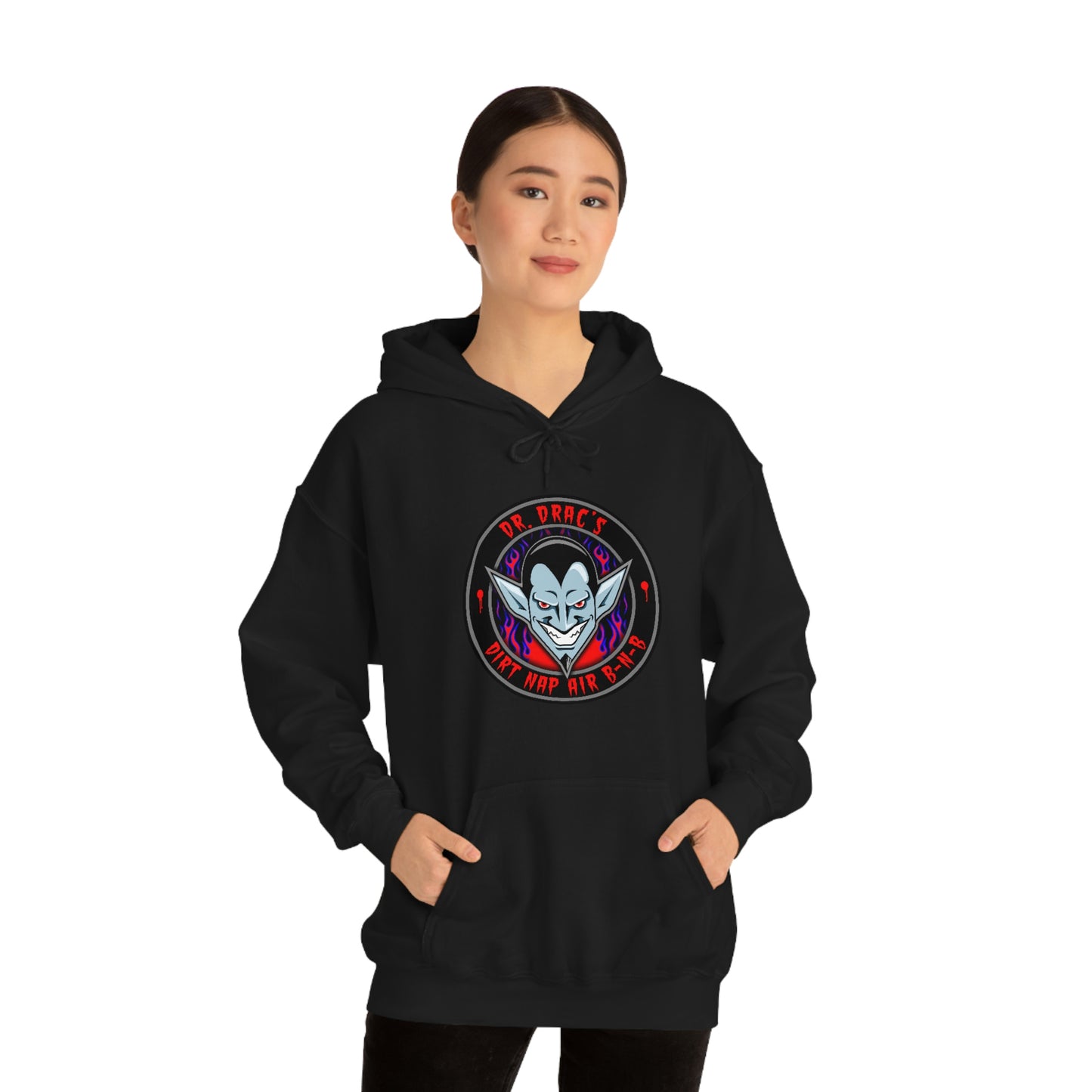 DR DRAC - DIRT NAP AIR BNB Unisex Heavy Blend™ Hooded Sweatshirt