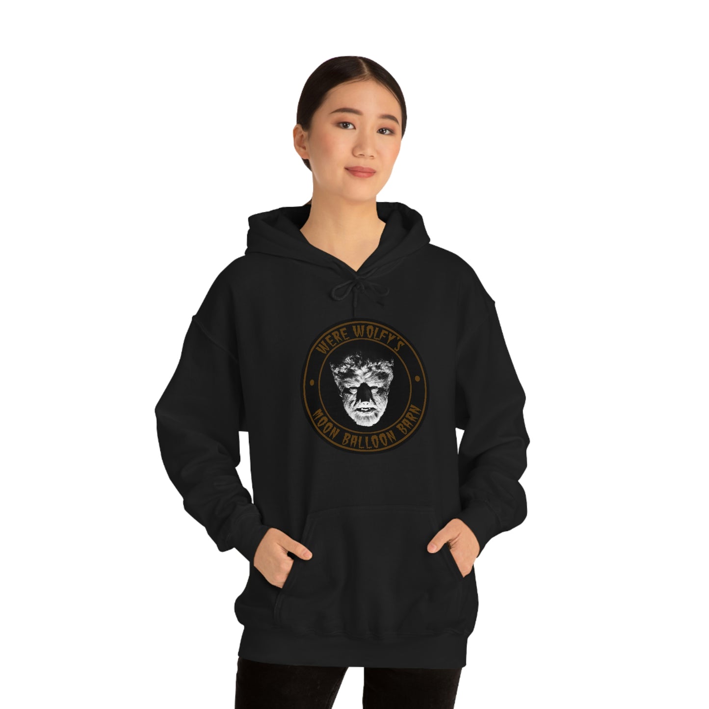 THERE WOLF - MOON BALLOON BARN Unisex Heavy Blend™ Hooded Sweatshirt