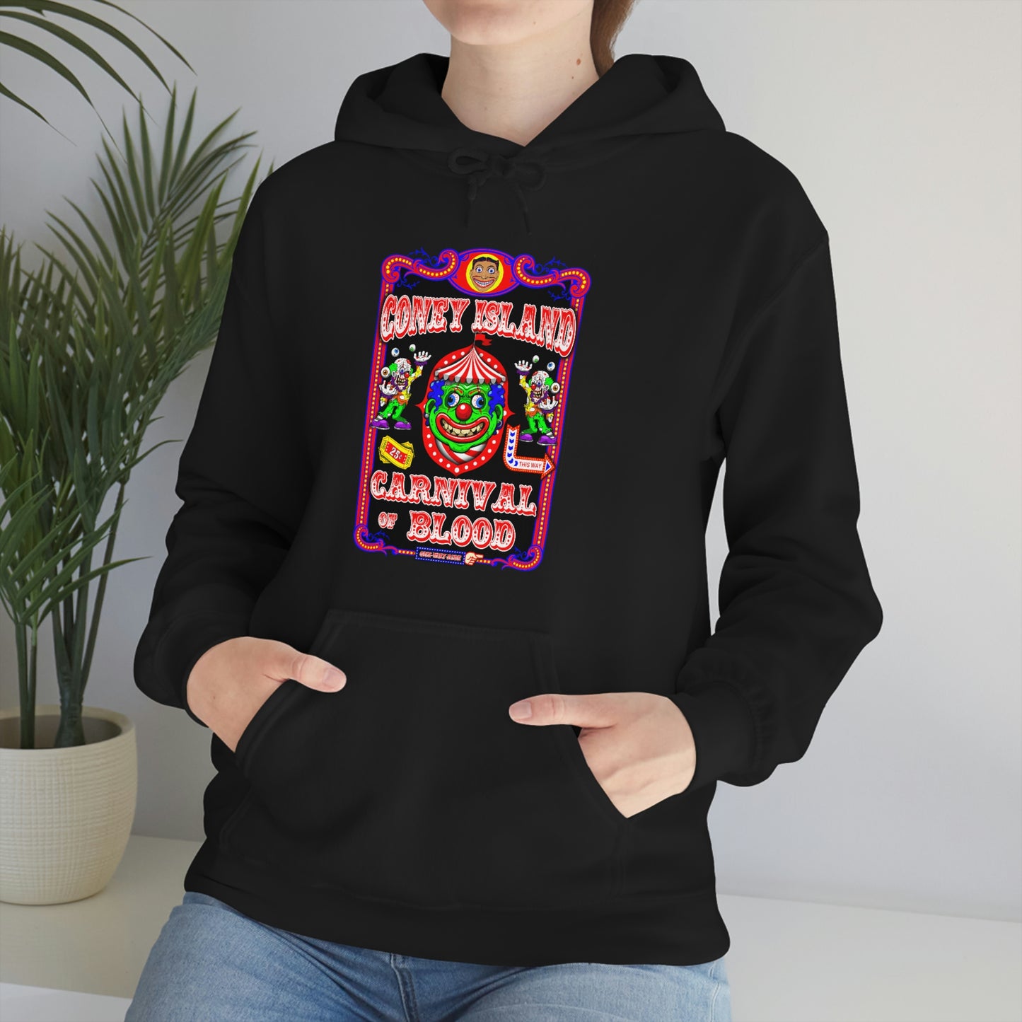 CONEY ISLAND 3 (CARNIVAL OF BLOOD) Unisex Heavy Blend™ Hooded Sweatshirt