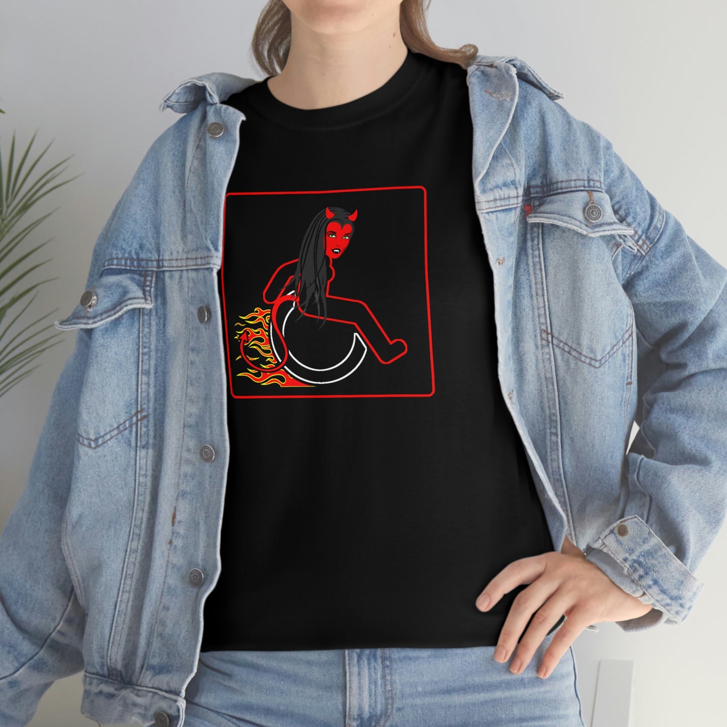 WHEELCHARIOT 15 (Devil Woman) Unisex Heavy Cotton Tee