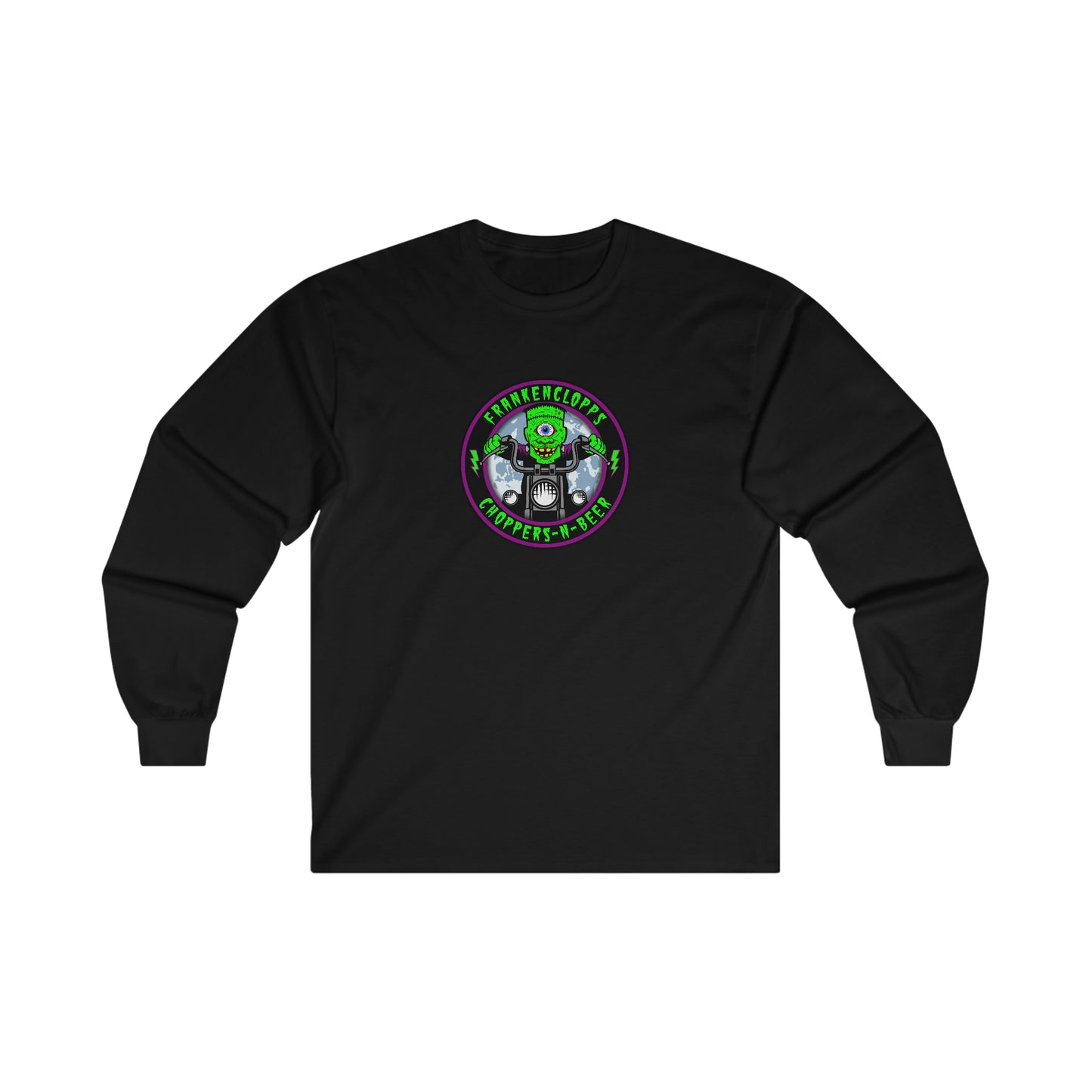 FRANKENCLOPPS - CHOPPERS-N-BEER Ultra Cotton Long Sleeve Tee