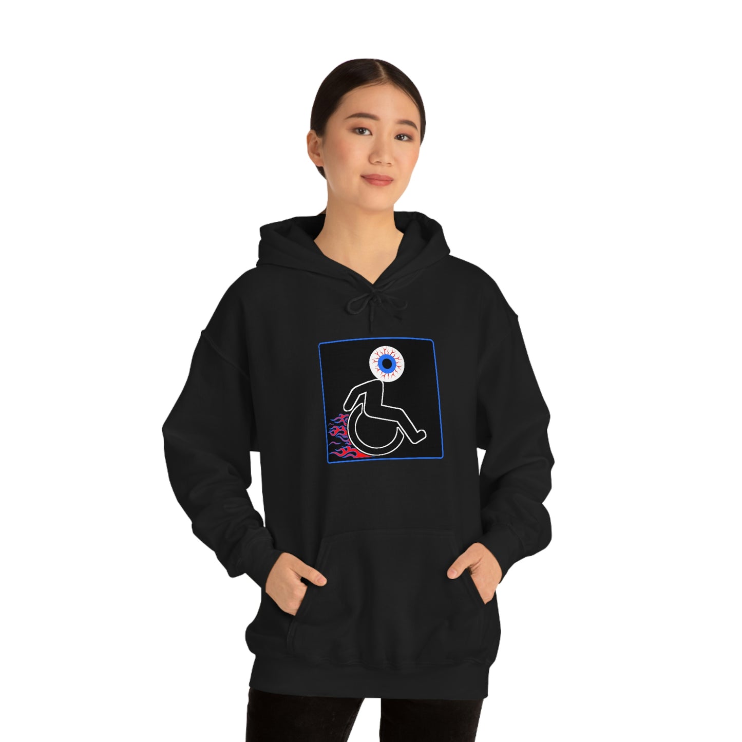 WHEELCHARIOT 12 (Eyeball) Unisex Heavy Blend™ Hooded Sweatshirt