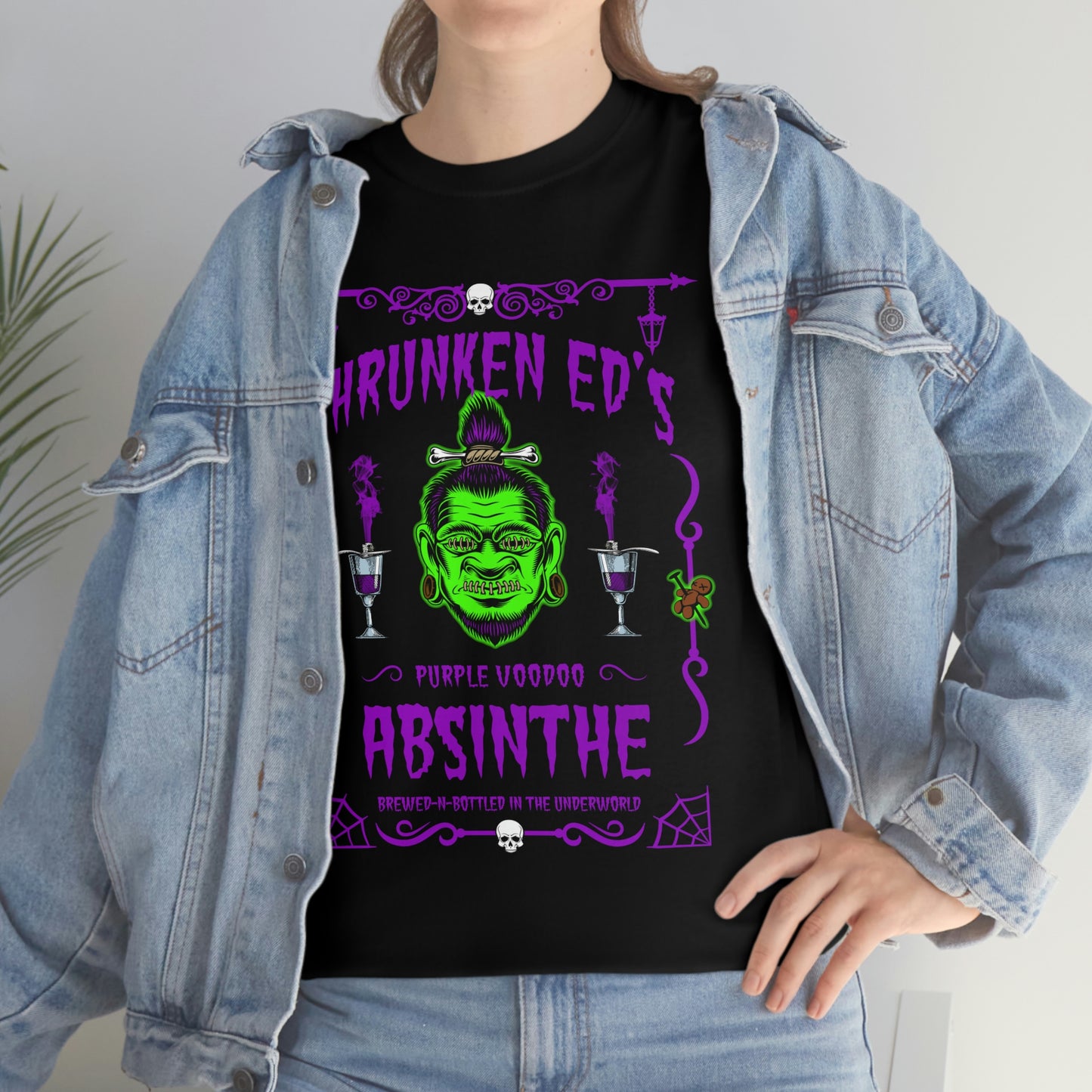 ABSINTHE MONSTERS (SHRUNKEN ED) Unisex Heavy Cotton Tee