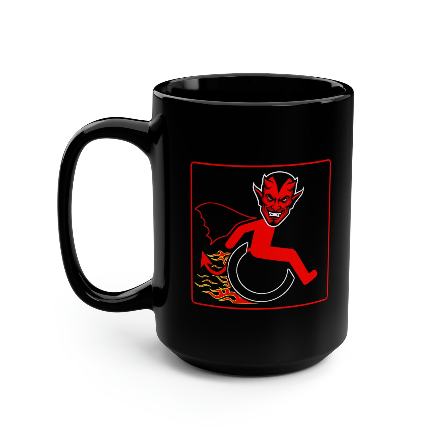 WHEELCHARIOT 5 (Luis) 1 Black Mug, 15oz