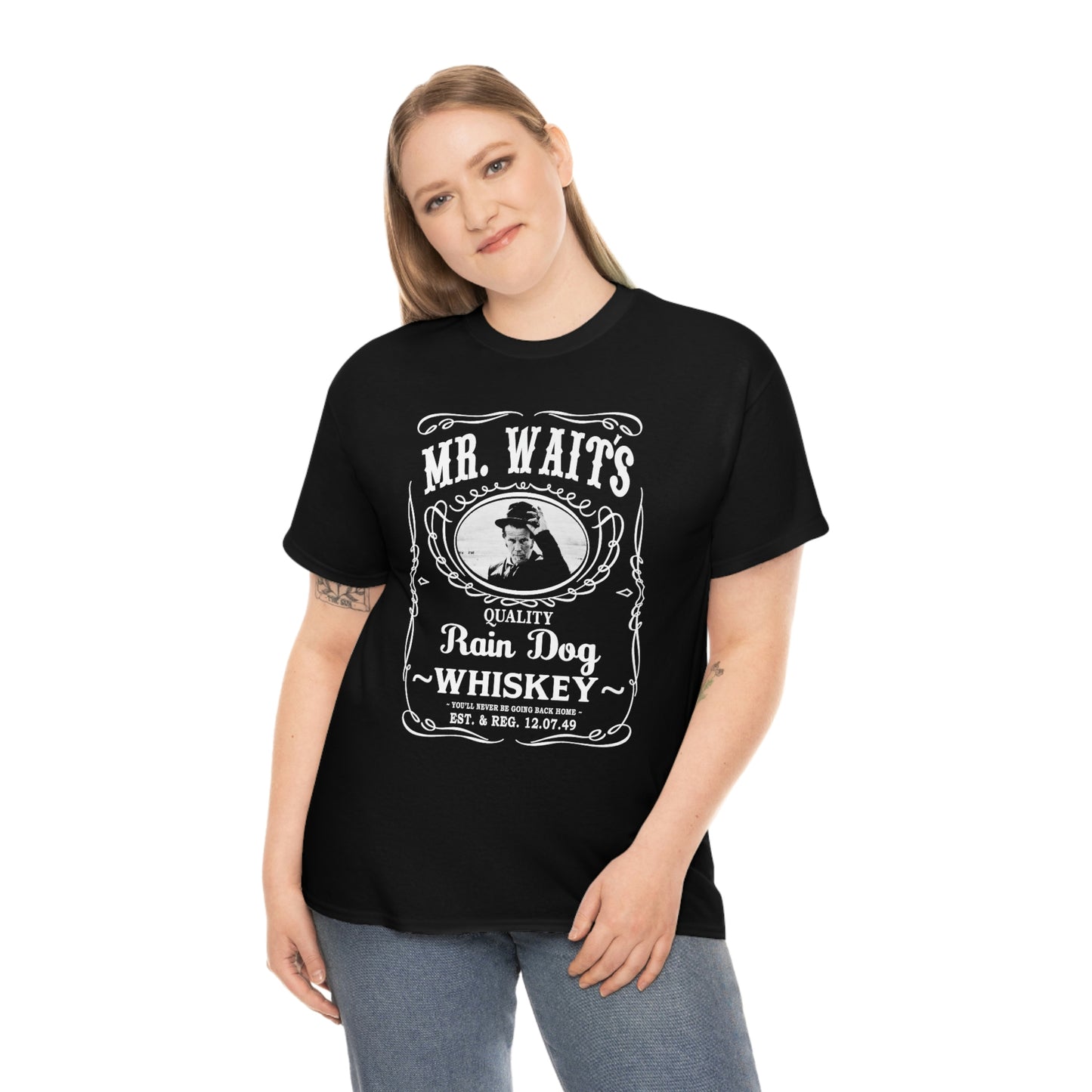 MR WAITS 1 (JD)(RAIN DOG) Unisex Heavy Cotton Tee